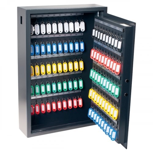 Avainkaappi koodilukolla Pavo 100 avaimelle avattuna