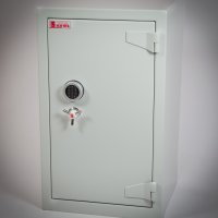 Kassakaappi Euro-I Seifuva SB-1-160SDD harmaa 515 litran tilavuudella kassakaappi koodilukolla tai avainlukolla