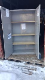 Käytetty paloturvakaappi Metallipuristamo S. Laakkonen Ky hyvä ja hinnaltaan edullinen
