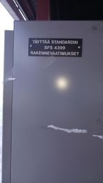 Käytetty paloturvakaappi Metallipuristamo S. Laakkonen Ky moneen käyttöön edulliseen hintaan