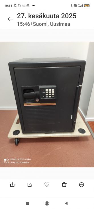 Käytetty paloturvakaappi Sentry group Sentry A 5846 edulliseen hintaan, hinta 60€