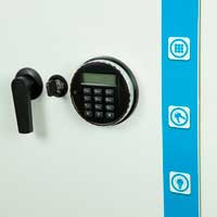 Turvakaappi koodilukolla Reskal SE3 koodilukko ja kahva pieni turvakaappi kotiin soveltuu esimerkiksi turvakaapiksi avaimille